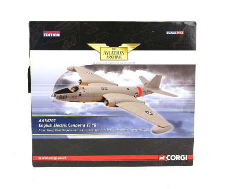 Corgi Aviation Archive AA34707 1:72 scale model of English Electric Canberra TT.18, Royal Navy, Fleet Requirements Air Direct