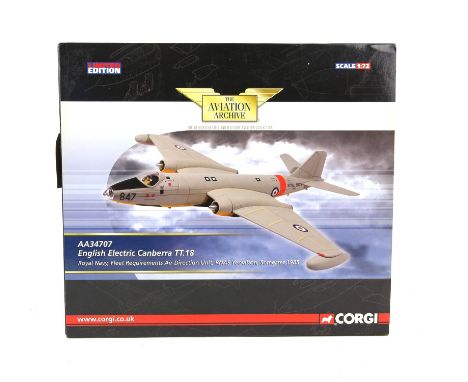 Corgi Aviation Archive AA34707 1:72 scale model of English Electric Canberra TT.18, Royal Navy, Fleet Requirements Air Direct