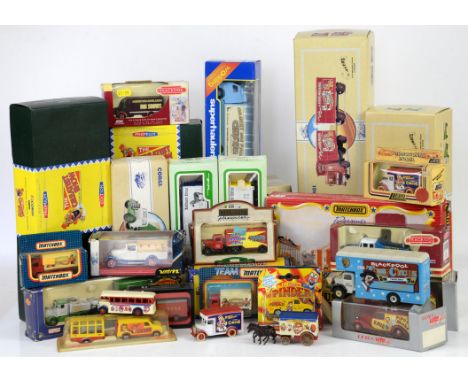 Collection of circus diecast models comprising Corgi, Matchbox, Verem, Days Gone, Bev-Bel Corp, Trackside and Retro Vitesse, 