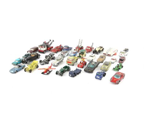 Large collection of loose play worn die-cast models, to include Corgi Toys 'Batmobile', James Bond 'Toyota 2000 GT', James Bo