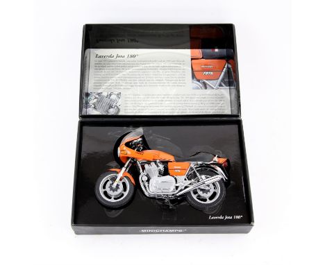 Minichamps 1:12 scale Classic Bike Series Laverda Jota 180, boxed,Condition Report:  Model - no damage found.Box - separation