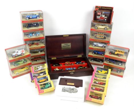 Collection of Matchbox models, comprising 18 Models of Yesteryear, 9 Vintage Lesney Models of Yesteryear to include Y-2 1914 