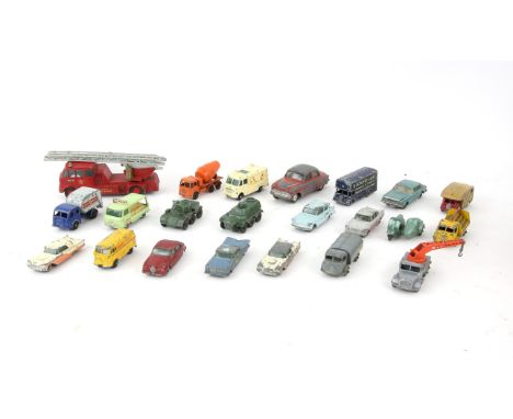 Collection of heavily playworn Matchbox, Corgi and other model cars,