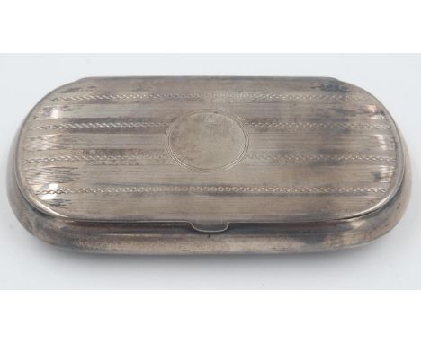 Hallmarked silver ladies twin compact with engine turned decoration and gilt washed interior. UK P&amp;P Group 1 (£16+VAT for