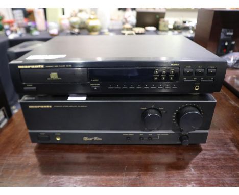 Marantz PM-44SE MKII stereo amplifier, with CD-63 disc player (2). All electrical items in this lot have been PAT tested for 
