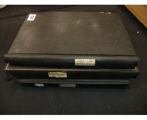 Motor racing interest, three binders of photographs from race meetings, mostly 1950's, one with press cuttings and race progr