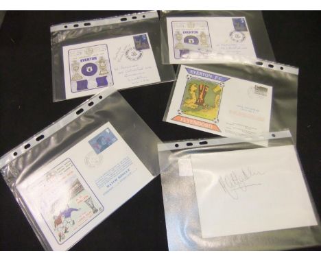 Five Everton commemorative 1970's football stamped envelopes. UK P&amp;P Group 1 (£16+VAT for the first lot and £2+VAT for su