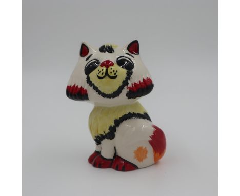 Lorna Bailey cat, Honey, no cracks or chips. H: 12cm. UK P&amp;P Group 1 (£16+VAT for the first lot and £2+VAT for subsequent