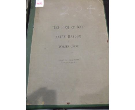 A folder containing 55 proofs on India paper, 'The First Of May' A Fairy Masque, by Walter Crane. UK P&amp;P Group 2 (£20+VAT