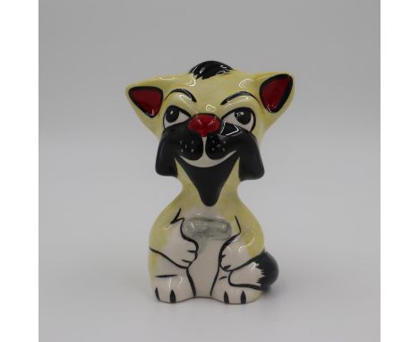 Lorna Bailey cat, Make My Day, no cracks or chips. H: 12cm. UK P&amp;P Group 1 (£16+VAT for the first lot and £2+VAT for subs