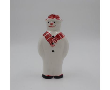 Anita Harris snowman figurine, signed in gold, no cracks or chips. H: 15cm. UK P&amp;P Group 1 (£16+VAT for the first lot and