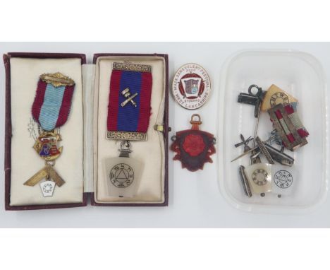 Mark Degree breast jewels and tokens. UK P&amp;P Group 1 (£16+VAT for the first lot and £2+VAT for subsequent lots) 