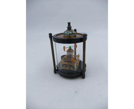 Mechanical fish clock. H: 14cm. UK P&amp;P Group 2 (£20+VAT for the first lot and £4+VAT for subsequent lots) 