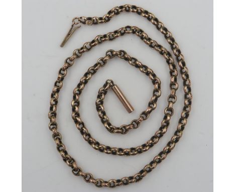 9ct gold necklace, L: 40 cm, 5.5g. UK P&amp;P Group 1 (£16+VAT for the first lot and £2+VAT for subsequent lots)