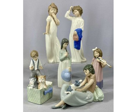 SEVEN NAO FIGURINES, 30cms (h) the tallestProvenance: private collection Ynys Môn