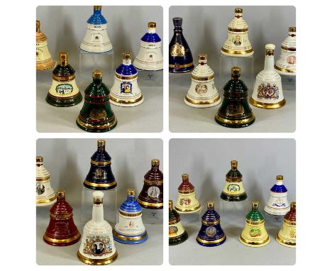TWENTY-FIVE WADE COMMEMORATIVE DECANTERS CONTAINING BELLS OLD SCOTCH WHISKY, all 40% and 75cl, some boxedProvenance: private 