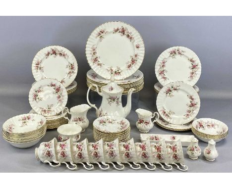 ROYAL ALBERT LAVENDER ROSE DINNER & TEA SERVICE, approx. 64 piecesProvenance: private collection Conwy