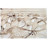 Eduard Bargheer. Ohne Titel. Aquarell. 1964. 47,5 : 31, 5 cm. Signiert und datiert. In nuancierten