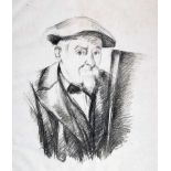 Paul Cézanne. Portrait de Cézanne par lui-même (Cézanne au Béret devant un Chevalet).
