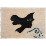 Georges Braque. Tête II. Zweifarbige Radierung. 1952. 16,0 : 20,0 cm (18,5 : 27,2 cm). Signiert