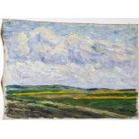 Werner Gilles. Landschaft. Öl auf Leinwand. 1913. 37,5 : 51,0 cm. Signiert und datiert. Rückseitig