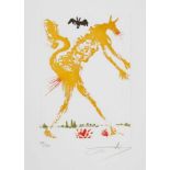 Salvador Dalí. Huit péchés capitaux. Acht Farbradierungen. 1966/67. 19,0 : 14,0 cm (44,5 : 31,0 cm).