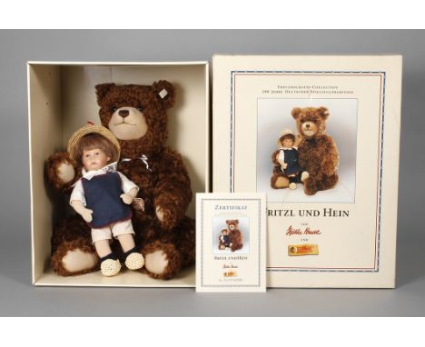 Käthe Kruse/Steiff "Fritzl & Hein"Freundschafts-Collection 1996, limitierte Sonderausgabe anlässlich der Firmenjubiläen (85 J