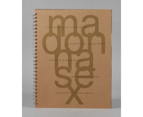 Madonna SEXDeutsche Übertragung München 1992, Format 4°, 68 Blatt in Ringbuchheftung mit Blechdeckeln, ohne CD, geringe Gebra