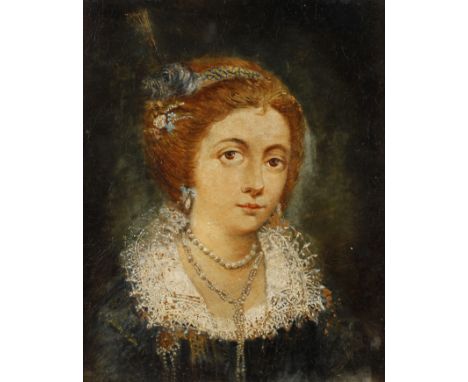 Portrait der Salome Alt von AltenauKopie nach einer Miniatur um 1600, dargestellt ist die Geliebte des Fürsterzbischofs von S
