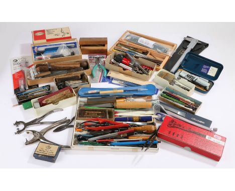 Watchmaker's tool and accessories, to include watch bracelet adjusting stands, screwdrivers, micrometres, tweezers, files etc
