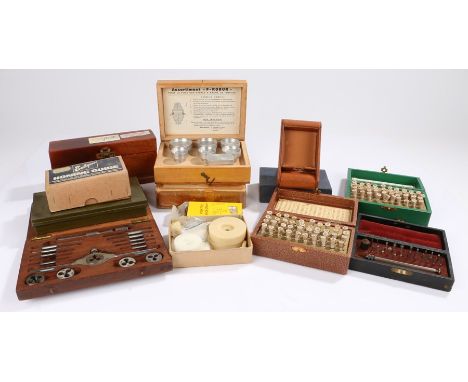Watchmakers tools and accessories, to include Seitz brass press bushes (2), Robur press set, Troytest precious metal test kit