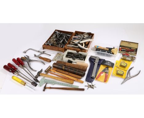 Watchmaker's tool and accessories, to include large and small L. Hugoniot Tissot bow closing and opening pliers, other specia