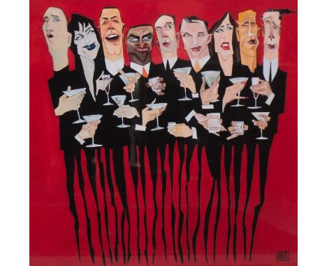 Todd White (b.1969) - A framed and glazed limited edition colour print, titled "Night at Nic's", limited edition no. 28/295. 