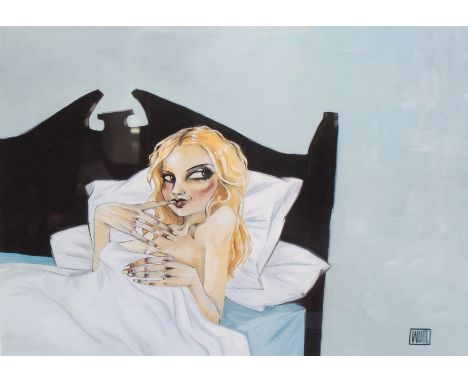 Todd White (b.1969) - A framed and glazed limited edition artist's proof inkjet print titled "She Never Sleeps Alone", signed