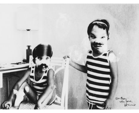 Vintage gelatin silver print applied on original cardboard10.9 x 1.4 in. (14.1 x 18 in. cardboard)Dedicated, signed and dated