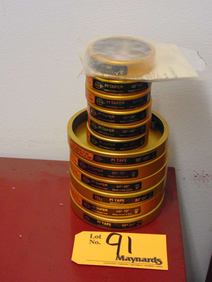 PI Tape (10) Pi Diameter Tapes (2) 12" to 36", (2) 36" to 48", (2) 48