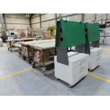 5 x Mobile Wood Top Work Benches, 2 x A-Frame Mobile Units with Six Drawers.