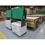 2 x Mobile Wood Top Work Benches, 2 x A-Frame Mobile Units with Six Drawers.