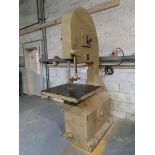 Wadkin Bursgreen Floor Model Bandsaw. Machine Number: 30B2B-65345.
