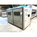 2005, Lower Feed Thru Denibber Sander, Model: MMLZ3X2.300. Machine Number: 10610. (Does NOT