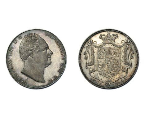 William IV (1830-1837) Proof Halfcrown 1831 bare head right rev. shield on mantle edge plain (S.3834 ESC.2473). Exquisite fie