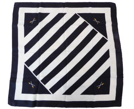 A designer silk scarf (approx. 65 x 65 cm)* Condition: Good