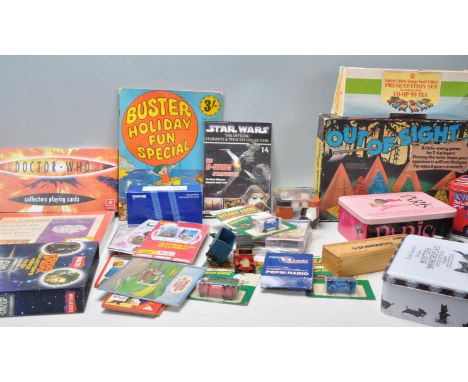 TOY - older selection. Diecast model vehicles, games etc in banana box. Good variety.