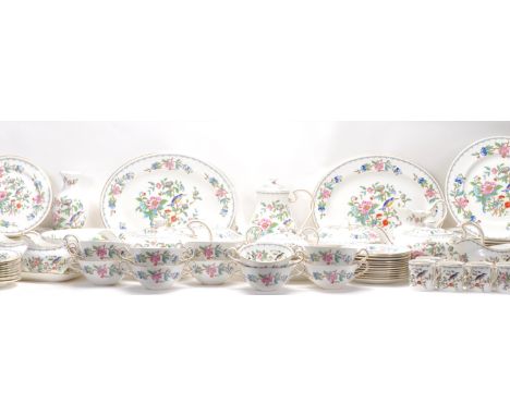 Aynsley Pembroke - A Bone China English part dinner / tea and coffee service by Aynsley hand painted in the Pembroke pattern.