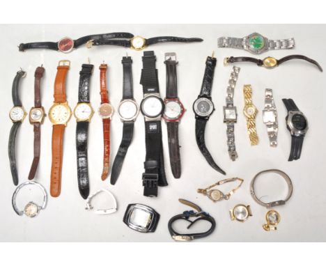 A collection of vintage 20th Century wrist watches to include ladies and gentleman's watches, brands include Smiths Empire, T