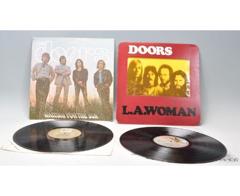 Two vinyl long play LP record albums by The Doors to include – L.A. Woman – Original Elektra 1st U.K. Press –&nbsp; K 42090 S