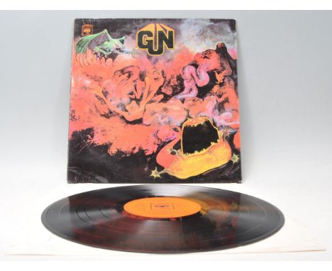 A vinyl long play LP record album by The GUN – GUN – Original CBS 1st U.K. Press – M 63552 Mono. Vinyl Condition VG. Sleeve C