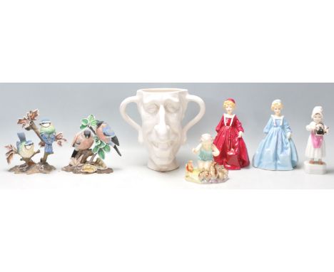 A collection of 20th Century mixed ceramics to include four Royal Worcester figurines to include Grandmother's Dress (3081) r