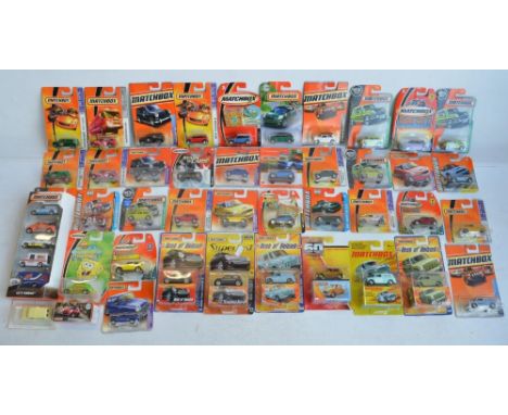 Collection of factory sealed/unopened diecast Matchbox car models to include 40 individual Morris Mini's (38 in modern bliste