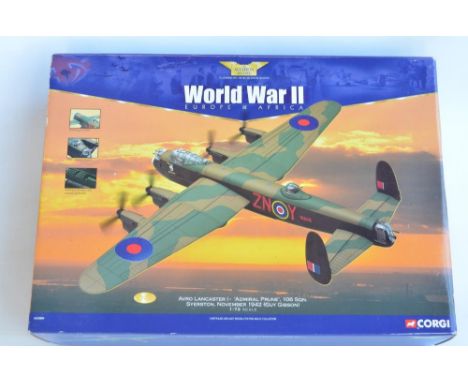 Boxed Corgi Aviation Archive 1/72 scale limited edition diecast Avro Lancaster 'Admiral Prune' (Guy Gibson) 106 Sqn, Syerston